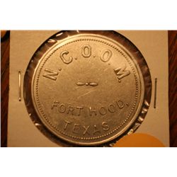 N.C.O.O.M. Fort Hood Texas Trade Token