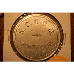 N.C.O.O.M. Fort Hood Texas Trade Token
