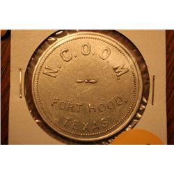 N.C.O.O.M. Fort Hood Texas Trade Token