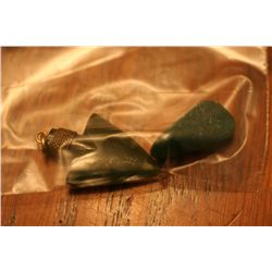 Arrowhead Pendant & Polished Rock