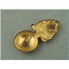 Image 2 : ORIGINAL FRENCH KEPI WWI ARTILLERY INSIGNIA-GOLD PLATED