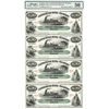 Image 1 : The Commercial Bank of Windsor, 1860’s $20 Specimen Sheet CH-195-10-02S. An uncut sheet of 4 notes P