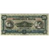 Image 1 : The Dominion Bank 1925 $50 #28896 CH-220-22-04 PMG VF25, very clean and bright. Only two examples gr