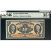 Image 1 : The Dominion Bank 1935 $10 #371185 CH-220-26-04 PMG VF35EPQ.