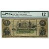 Image 1 : 1866 $1 PC-2a #103203 PMG F12, A solid example of this rare and popular issues.