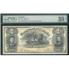 Image 1 : 1898 $1 DC-13a #575042 PMG VF35EPQ. Solid crisp example for grade.