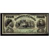 Image 1 : 1902 $4 DC-17b #349735. Solid Fine example with minor hole in middle.