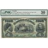 Image 1 : 1902 $4 DC-17b #470923 PMG VF30, crisp , bright and very clean. Scarce in this condition.