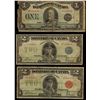 Image 1 : 1923 $1 DC-25n Good, $2 DC-26c & DC-26b. Lot of 3 notes Good to VG.