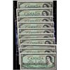 Image 1 : 1954 $1 modified lot of 10 consecutively numbered notes, most Choice unc. Beattie/Rasminsky F/N82339