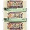 Image 1 : 1971 $10 BC-49aA *D/A, BC-49aA *D/B, BC-49dA EDX lot of 3 notes all PCGS AU58.