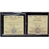 Image 1 : 1870 5¢ FB VF20 & 1919 MS63. Lot of 2 ICCS graded coins.