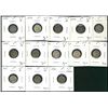 Image 1 : 1888 5¢, 1899, 1901, 1902, 1907, 1908, 1909, 1912, 1913, 1917 & 1918 to 1920. Lot of 13 coins all VF