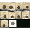 Image 1 : Nfld 1919c 1¢, 1936, 1938, 1940(2), 1941c(2), 1944c(2) & 1896 20¢. Mixed lot of 10 coins Fine to UNC