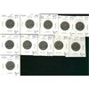 Image 1 : 1922 5¢, 1924, 1926 Nr to 1931, 1934, 1935 & 1936. Lot of 11 coins all Abt EF. (PBA).
