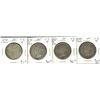Image 1 : Nfld 1870 50¢, 1872H, 1882H &1888. Lot of 4 coins all VG10. (PBA).