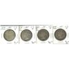 Image 1 : Nfld 1870 50¢, 1872H, 1882H &1888. Lot of 4 coins all VG10. (PBA).