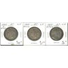 Image 1 : Nfld 1882H 50¢, 1900 & 1909. Lot of 3 coins all VF. (PBA).
