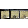 Image 1 : 1882H 10¢, 1900 & 1935 ICCS VF20. Lot of 3 coins.