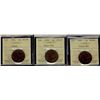 Image 1 : 1897 1¢, 1899 & 1901 ICCS MS60. Lot of 3 coins.