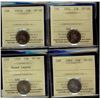 Image 1 : 1902 10¢, 1903H, 1904 & 1909 BL ICCS VF20. Lot of 4 coins.