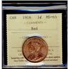 Image 1 : 1916 1¢ ICCS MS65RD. 90% red with gem lustre.