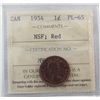 Image 1 : 1954 1¢ NSF ICCS PL65RD. A nice red example.