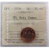 Image 1 : 1954 1¢ SF ICCS PL66RD Cameo.