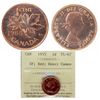 Image 1 : 1955 1¢ SF ICCS PL67RD Heavy Cameo. Very flashy, quite scarce this nice.