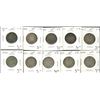 Image 1 : 1874H 25¢, 1900, 1905, 1911, 1915, 1920, 1921, 1927, 1933 & 1934. Lot of 10 coins all VG. (PBA).