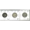 Image 1 : 1881H 25¢,1918 & 1919 Abt VF. Lot of 3 coins. (PBA).
