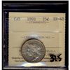 Image 1 : 1892 25¢ ICCS EF40. White and lustrous.