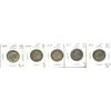 Image 1 : 1912 25¢, 1913, 1919, 1936 & 1938. Lot of 5 coins all Abt EF. (PBA).