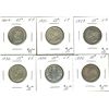 Image 1 : 1914 25¢, 1917, 1918, 1919 & 1936. Lot of 5 coins all Abt EF. (PBA).