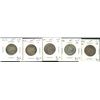 Image 1 : 1917 25¢, 1918, 1919, 1936 & 1936 Bar. Lot of 5 coins all VF+. (PBA).