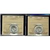Image 1 : 1940 & 1942 25¢ ICCS MS64. Lot of 2 coins.