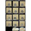 Image 1 : 1943 25¢ AU55(5) & MS60(9). Lot of 14 ICCS graded coins.