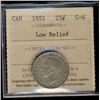 Image 1 : 1951 25¢ Low Relief ICCS G6.