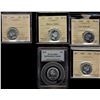 Image 1 : 1952 25¢ LR MS62, 1963 MS65HC, 1957 PL64 & 1960 PL65. Lot of 4 ICCS graded and 1 x 1978 Sm Dent PCGS