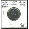 Image 1 : 1973 25¢ Large Bust Proof Like. (PBA).