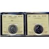 Image 1 : 1992 25¢ PEI & 1996 ICCS MS66. Lot of 2 coins.