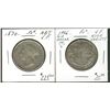 Image 1 : 1870 50¢ & 1946. Lot of 2 coins VF or better. (PBA).