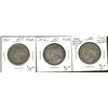 Image 1 : 1901 50¢, 1916 & 1946 Partial Des. Lot of 3 coins all Fine. (PBA).