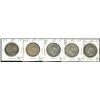 Image 1 : 1919 50¢, 1938, 1947 C7R, 1947ML & 1950 No Des. Lot of 5 coins all VF. (PBA).