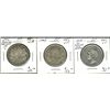 Image 1 : 1946 50¢ Des, 1948 & 1950. Lot of 3 coins all Abt VF. (PBA).