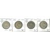 Image 1 : 1946 50¢ Des, 1948, 1949 Hoof & 1950 No Des. Lot of 4 coins all Fine. (PBA) “.