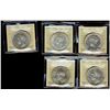 Image 1 : 1935 & 1936 $1 AU58, 1938 MS60, 1950 Arnp AU55 & 1952 NWL MS62. Lot of 5 ICCS graded dollars.