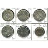 Image 1 : 1937 $1, 1950SWL, 1950, 1952, 1974 Dbl Yk & 1987 Loon. Lot of 6 coins AU to UNC. (PBA).