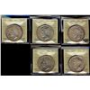 Image 1 : 1949 $1 ICCS MS65. Lot of 5 coins.