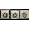 Image 1 : 1958 $1, 1959 & 1960 ICCS PL66 Cameo. Lot of 3 coins.